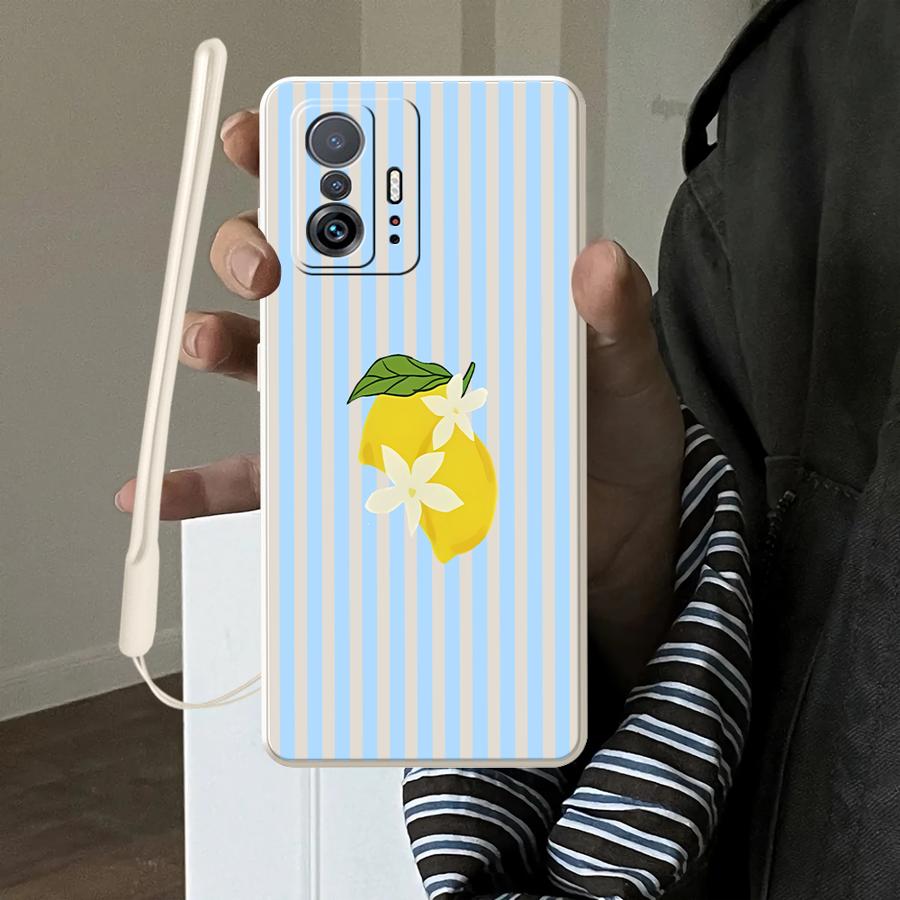 Tablet And Accessories Case - Capa com padrão de listras Lemon