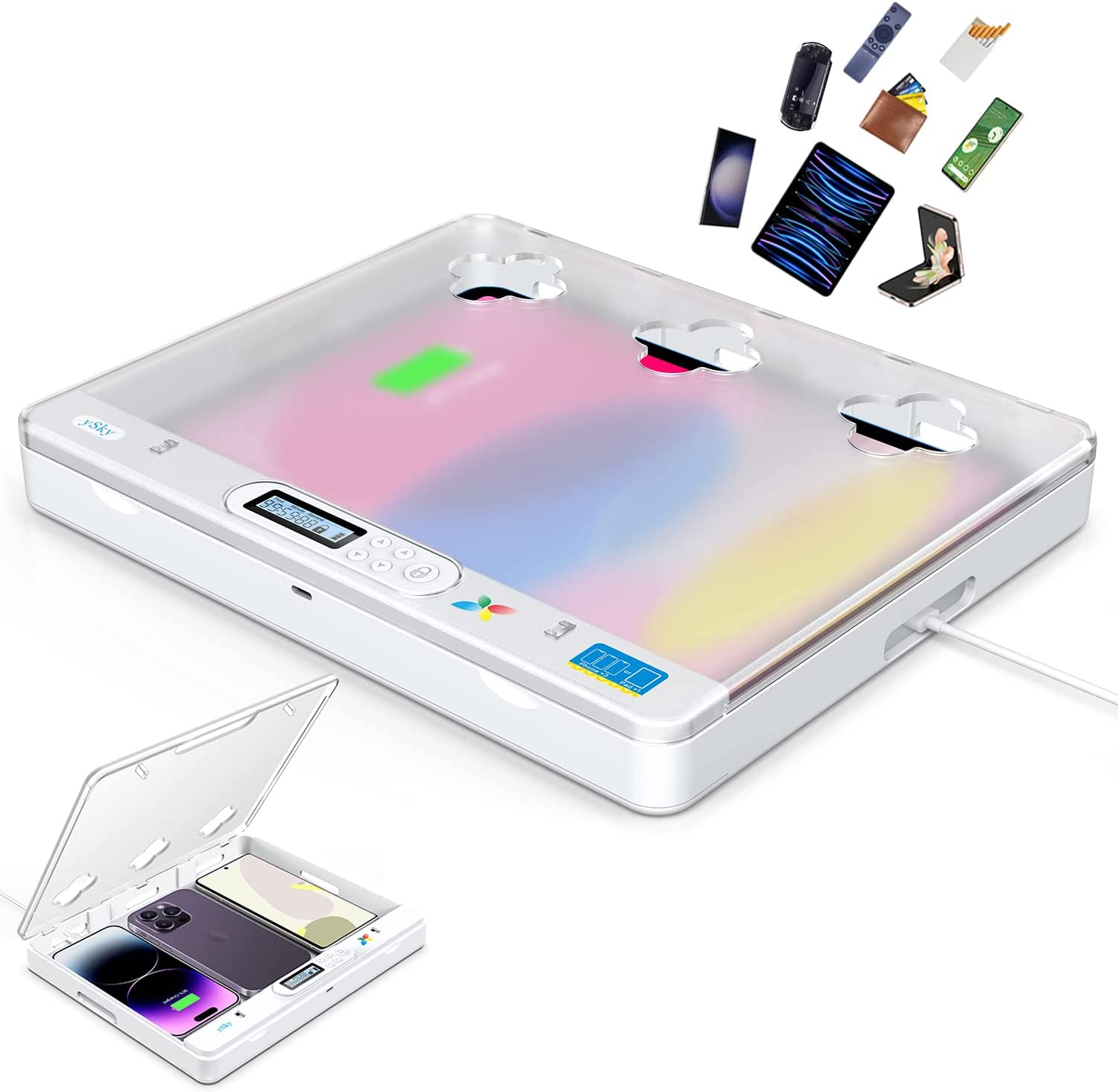 Toddler Tablet Accessories - Caixa de Bloqueio com Temporizador para