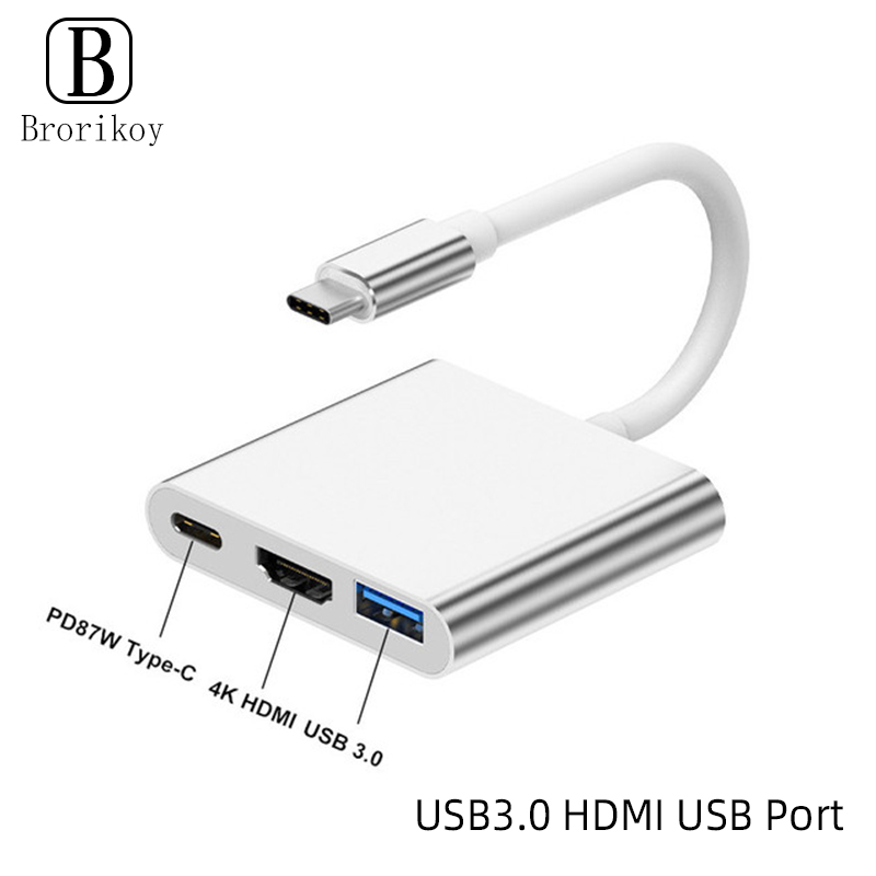 Hub USB Tipo C 3 em 1 para HDM - Tablet Pc Accessories avaliação e preço