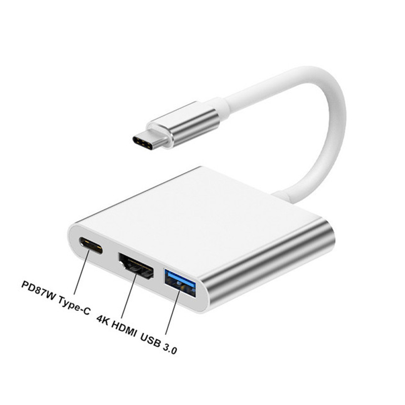 Hub USB Tipo C 3 em 1 para HDM - Tablet Pc Accessories avaliação e preço