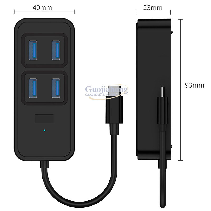 Hub USB 3.0 transfronteiriço,  - Usb Hub Type C avaliação e preço