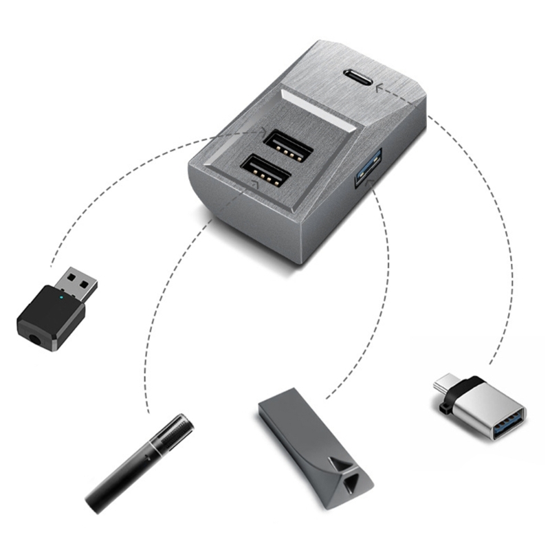 Estação encaixe para porta-luv - Usb Hub Type C avaliação e preço